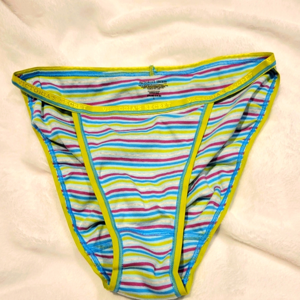 Vintage Victoria Secret String Panties Sz Large